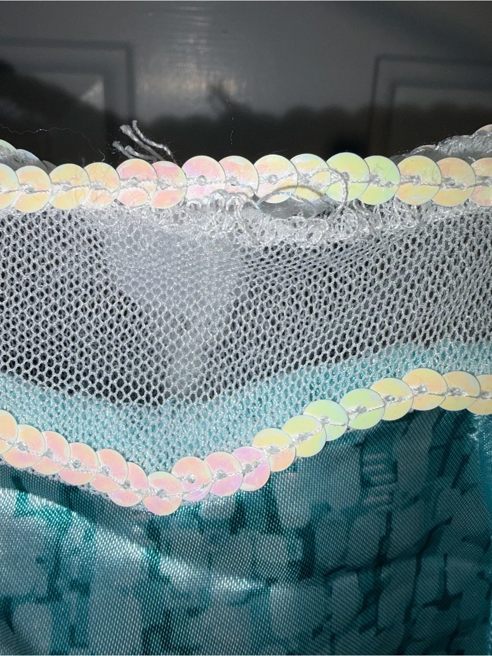 Disney Elsa-Inspired Teal and White Princess Costume girl 4-6